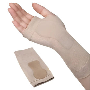 Gel Pad Fingerless Wrist Compression Gloves - Comfy Arms