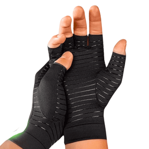 Flexible Fingerless Copper Gloves for Arthritis