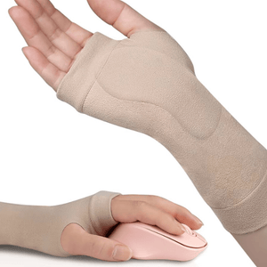 Gel Pad Fingerless Wrist Compression Gloves - Comfy Arms