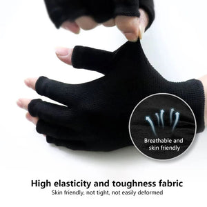 Innovative Fingerless UV Nail Art Gloves for Gel Manicures