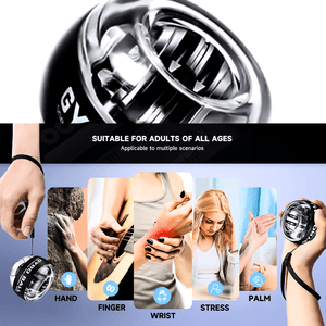 Ultimate Gyro Hand Exerciser for Grip and Wrist Strength - Comfy Arms